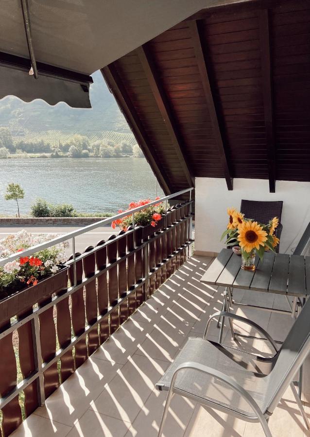 Ferienwohnung Moselflair Mit Direktem Blick Auf Die Mosel Und Weinberge Oberfell Luaran gambar